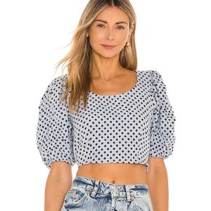 Free People Revolve Puff Sleeve Blouse